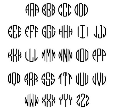 Noteworthy Collections - Custom Self-Inking Address Stampers (Triple Monogram) (NS-348)